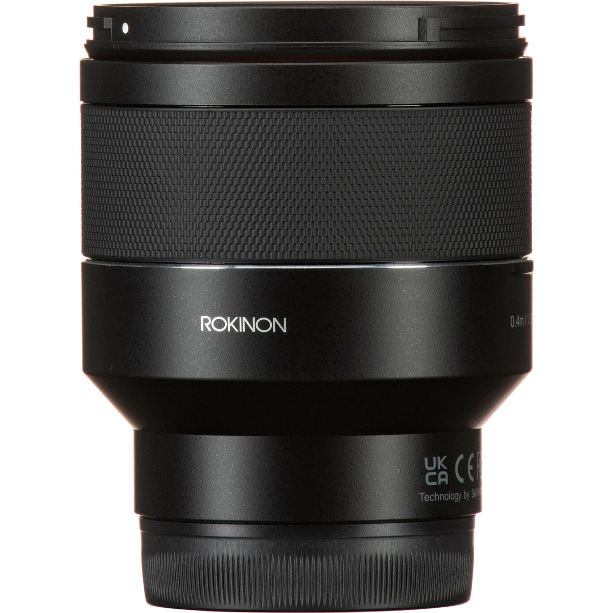 Lente Rokinon AF 50mm f/1.4 FE II - vista lateral