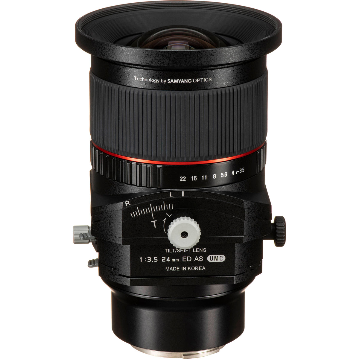 Lente Rokinon T-S 24mm f/3.5 ED AS UMC Tilt-Shift - vista trasera