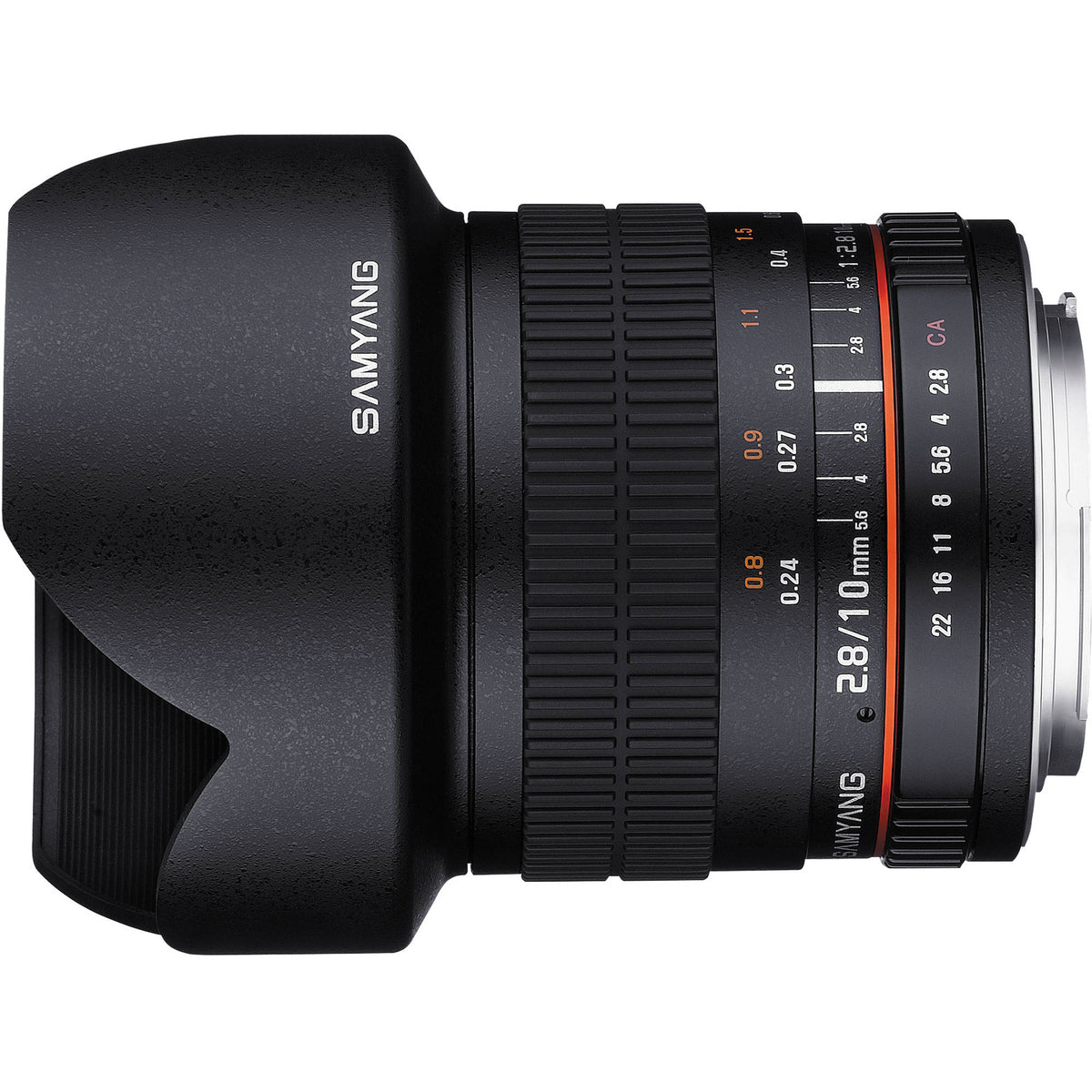 Lente Samyang 10mm f/2.8 ED AS NCS CS () - vista trasera