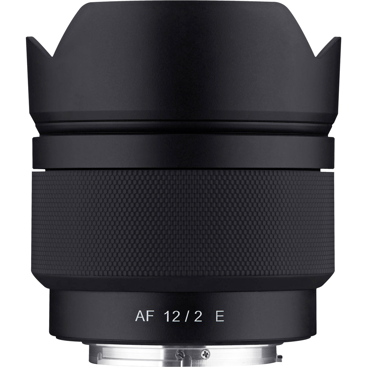 Lente Samyang 12mm f/2.0 AF Compact Ultra-Wide Angle - vista frontal