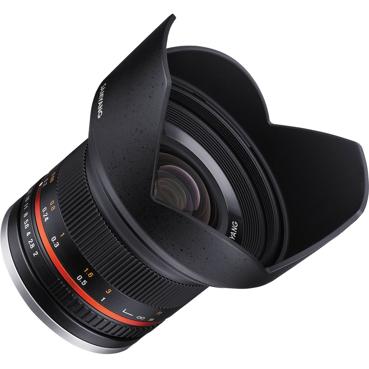 Lente Samyang 12mm f/2.0 NCS CS (APS-C) (Negro) - vista frontal