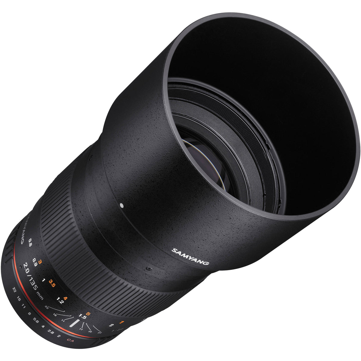 Lente Samyang 135mm f/2.0 ED UMC - vista trasera