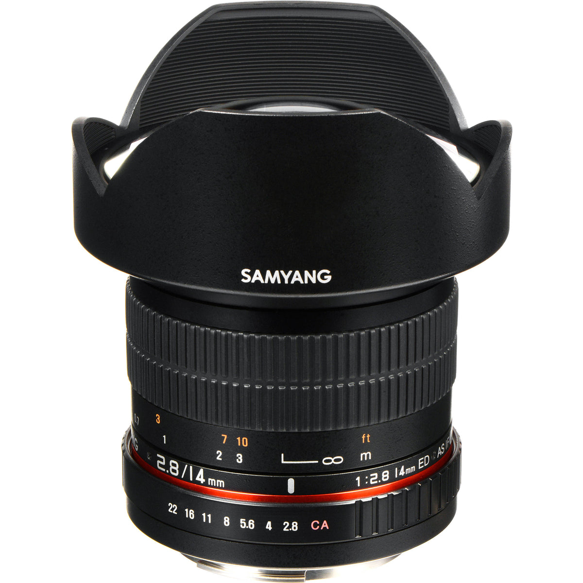 Lente Samyang 14mm f/2.8 ED AS IF UMC - vista principal