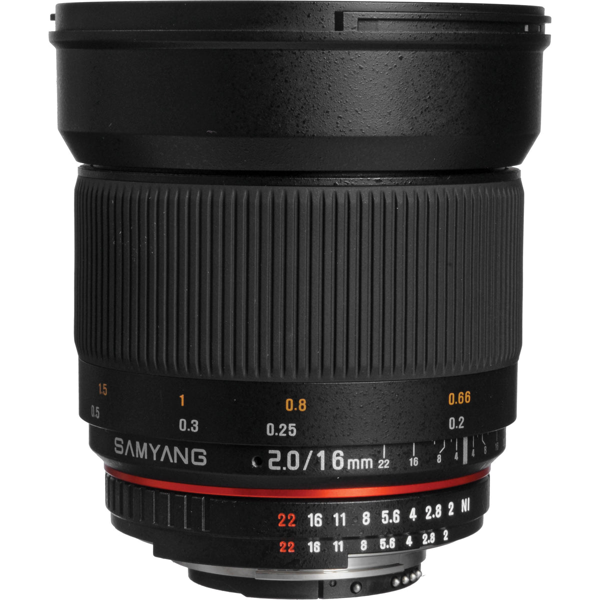 Lente Samyang 16mm f/2.0 ED AS UMC CS - vista principal