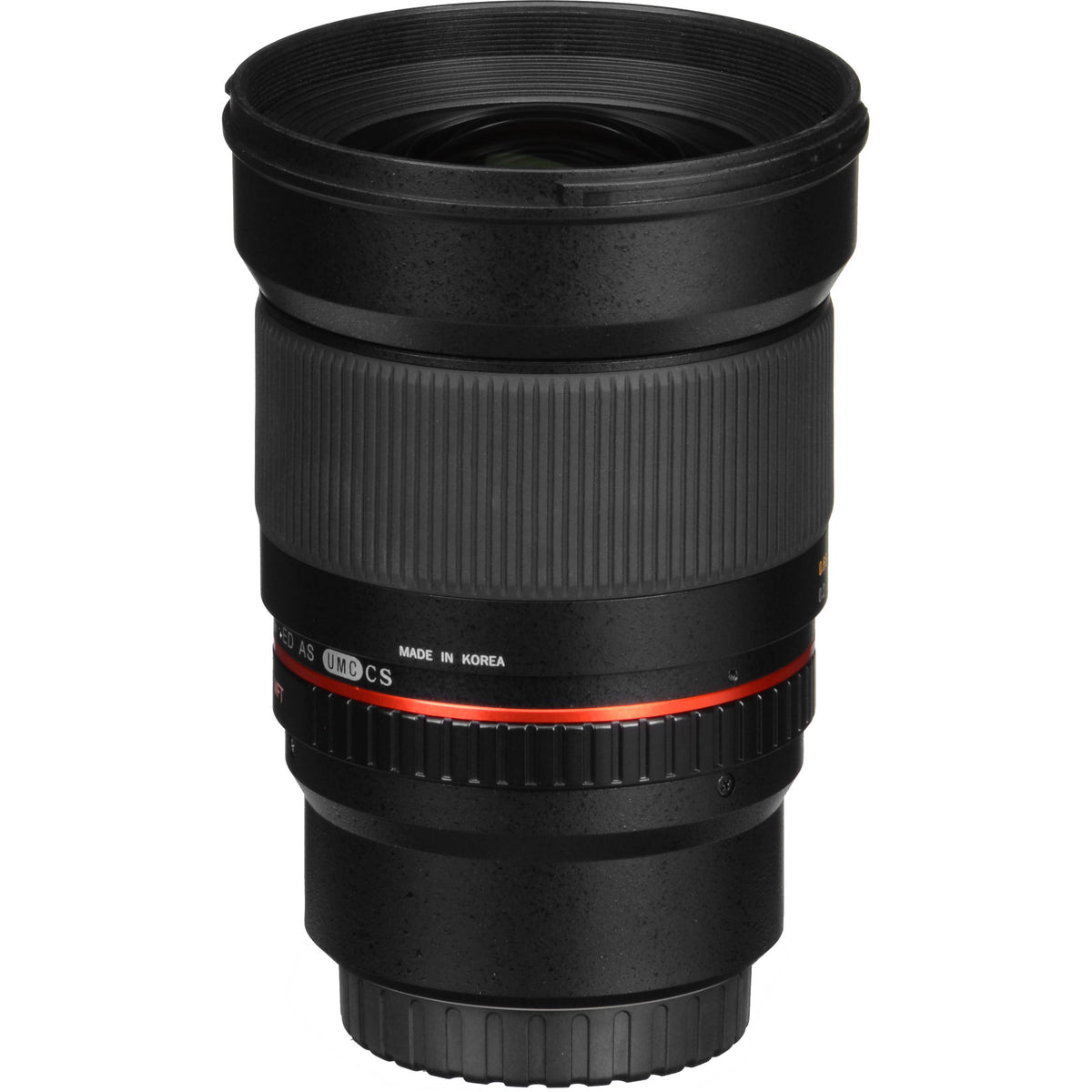 Lente Samyang 16mm f/2.0 ED AS UMC CS - vista lateral