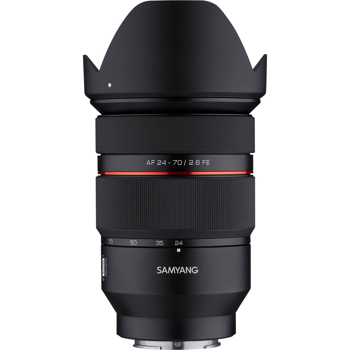 Lente Samyang 24-70mm f/2.8 AF Zoom - vista frontal