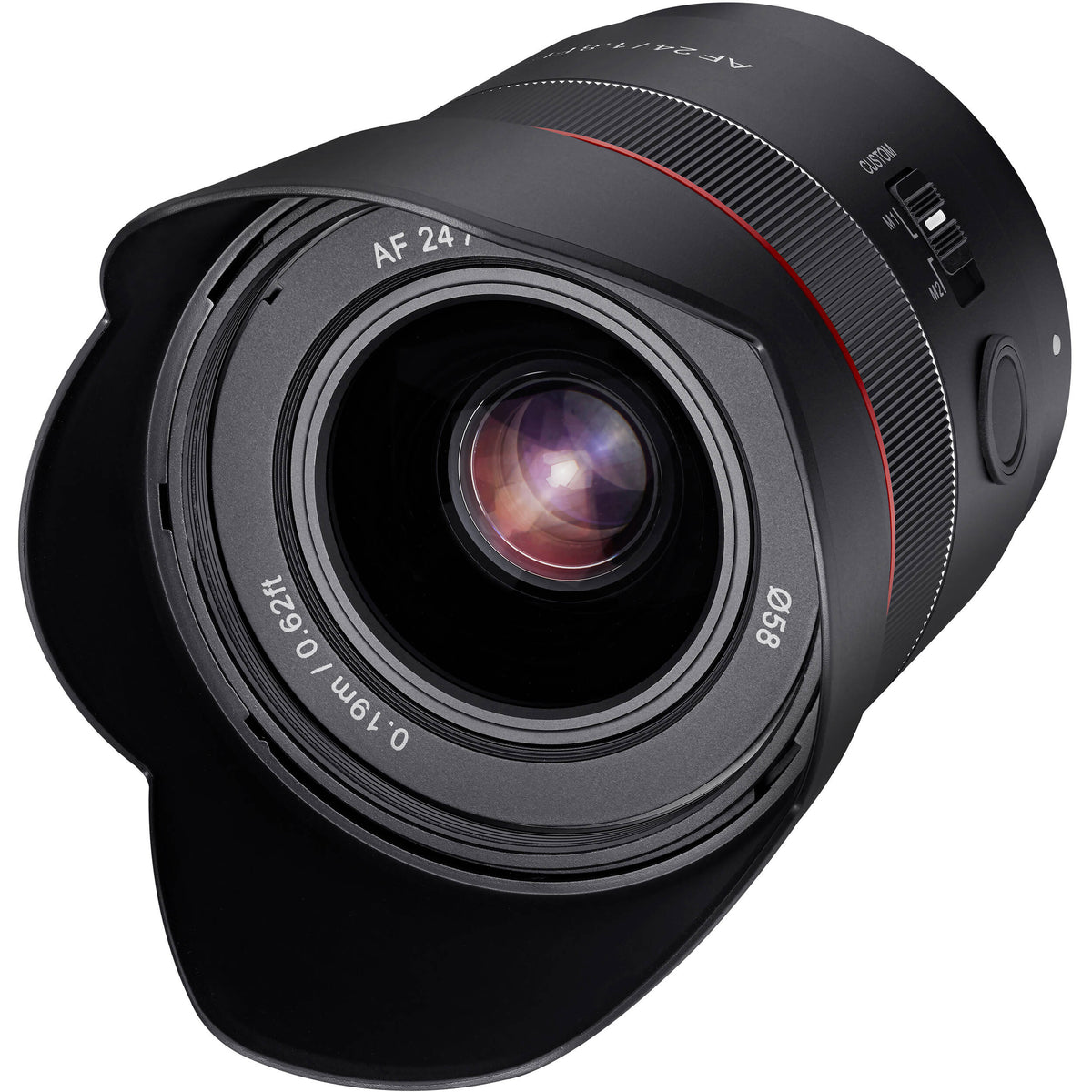 Lente Samyang 24mm f/1.8 AF Compact - puertos y conexiones