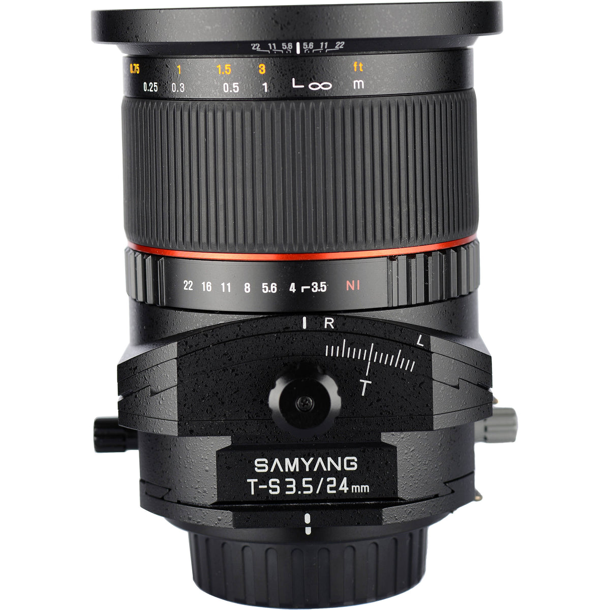 Lente Samyang 24mm f/3.5 ED AS UMC Tilt-Shift - vista frontal