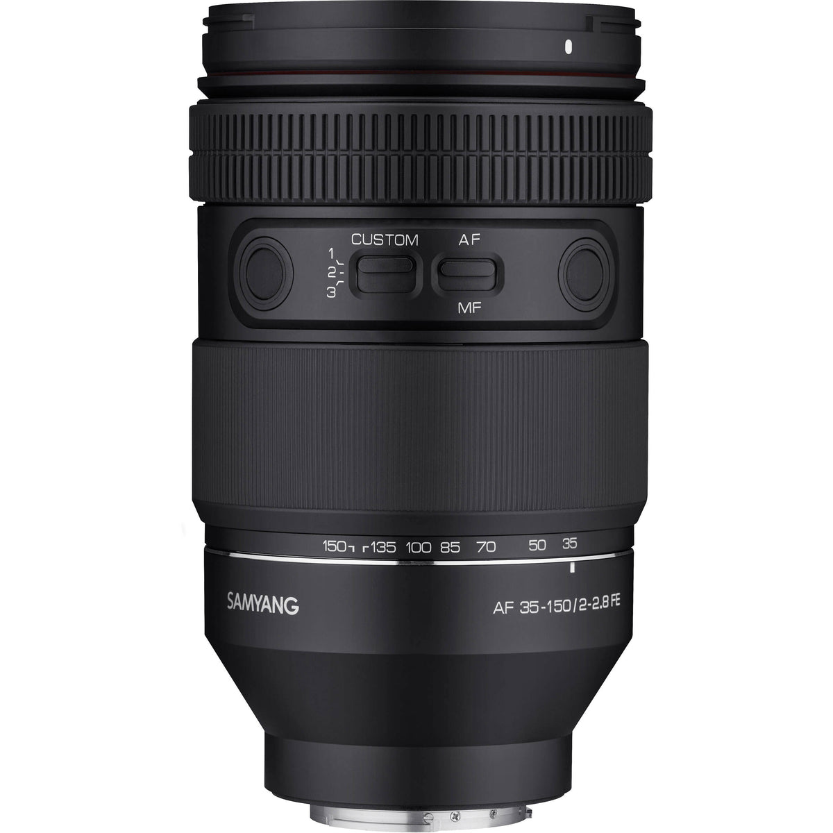 Lente Samyang 35-150mm f/2-2.8 AF - vista trasera