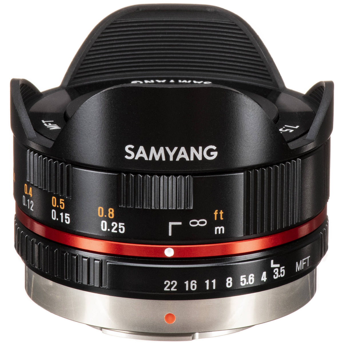 Lente Samyang 7.5mm f/3.5 UMC Fisheye - Negro - vista principal
