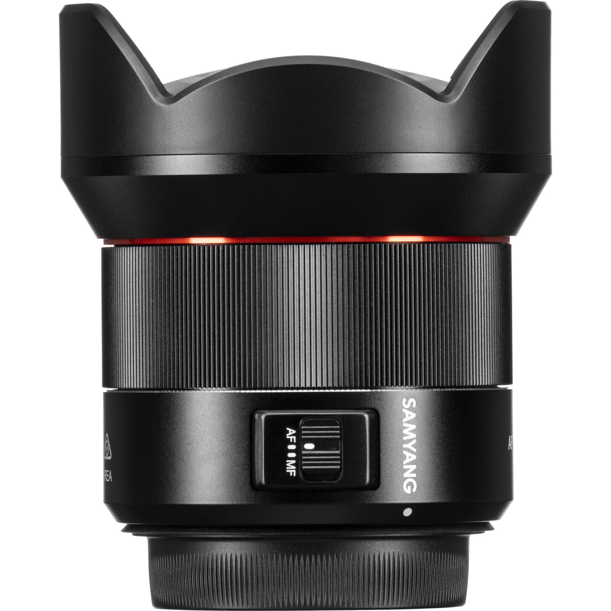 Lente Samyang AF 14mm f/2.8 - vista lateral