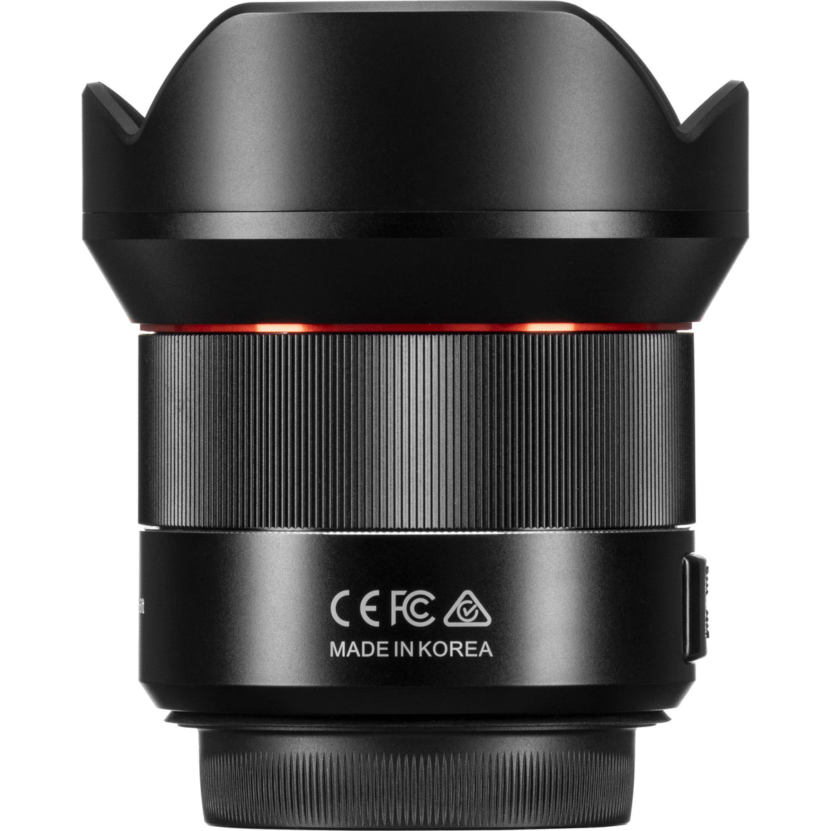 Lente Samyang AF 14mm f/2.8 - contenido de la caja