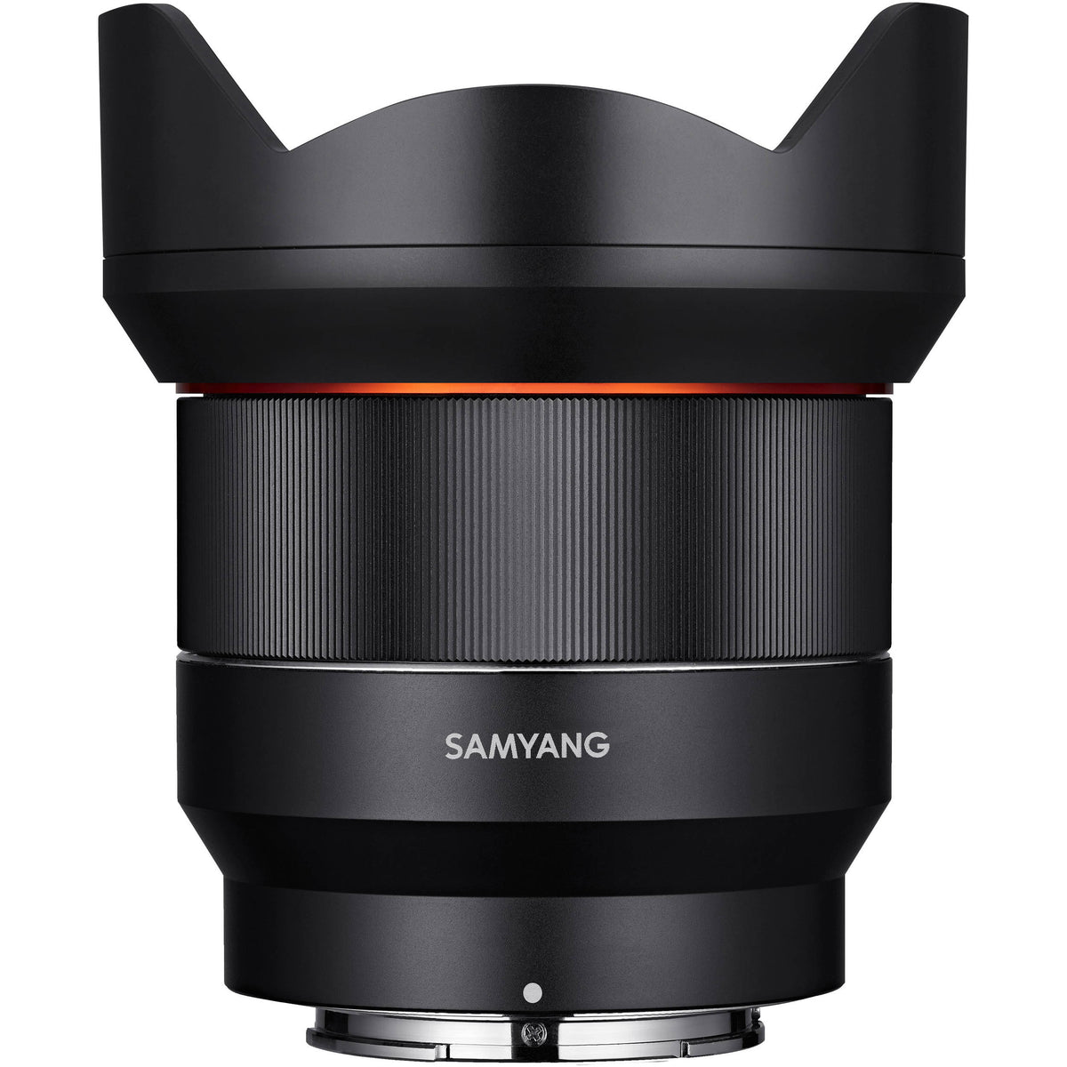 Lente Samyang AF 14mm f/2.8 FE - vista frontal