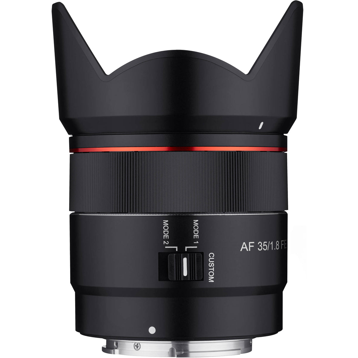 Lente Samyang AF 35mm f/1.8 FE - vista frontal