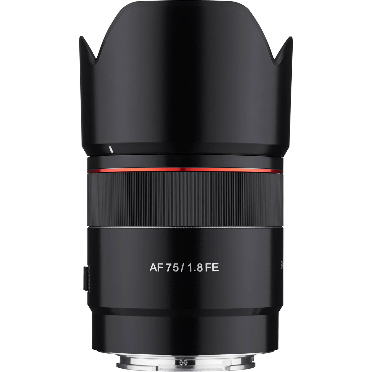 Lente Samyang AF 75mm f/1.8 FE - vista principal