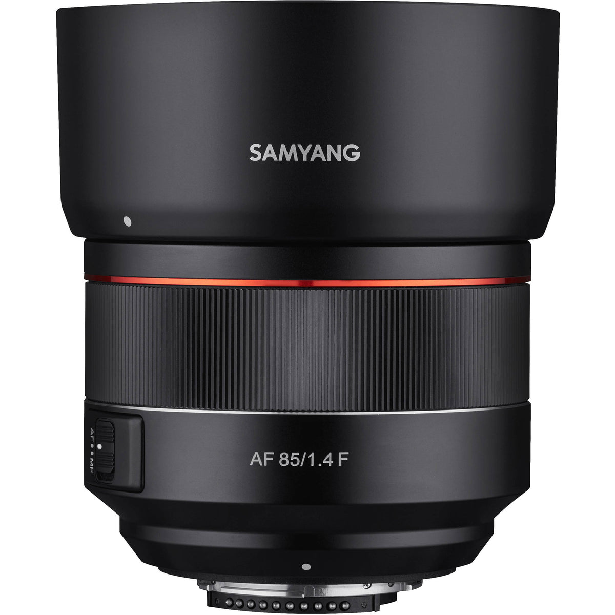 Lente Samyang AF 85mm f/1.4 F - vista principal