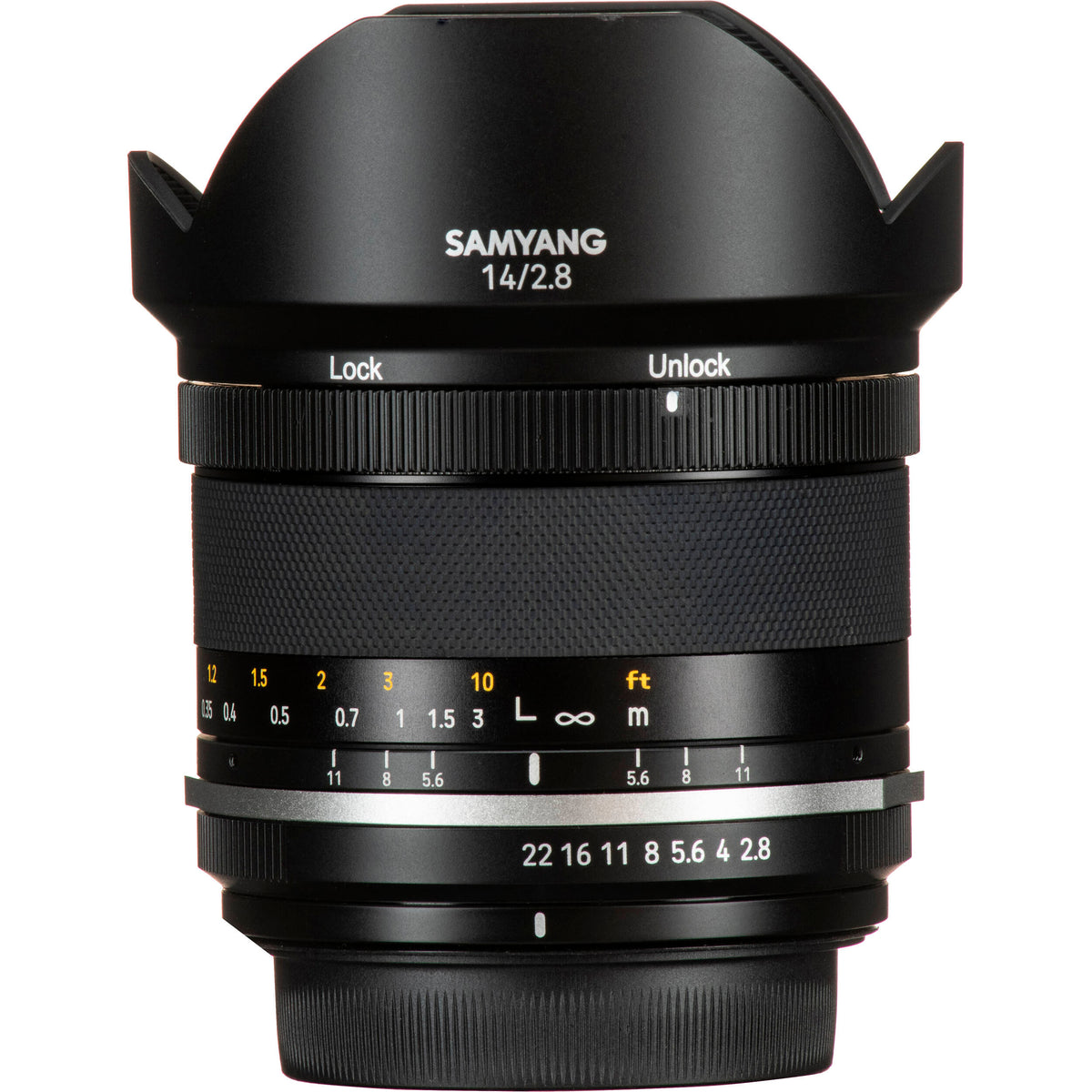 Lente Samyang MF 14mm f/2.8 WS Mk2 - detalle