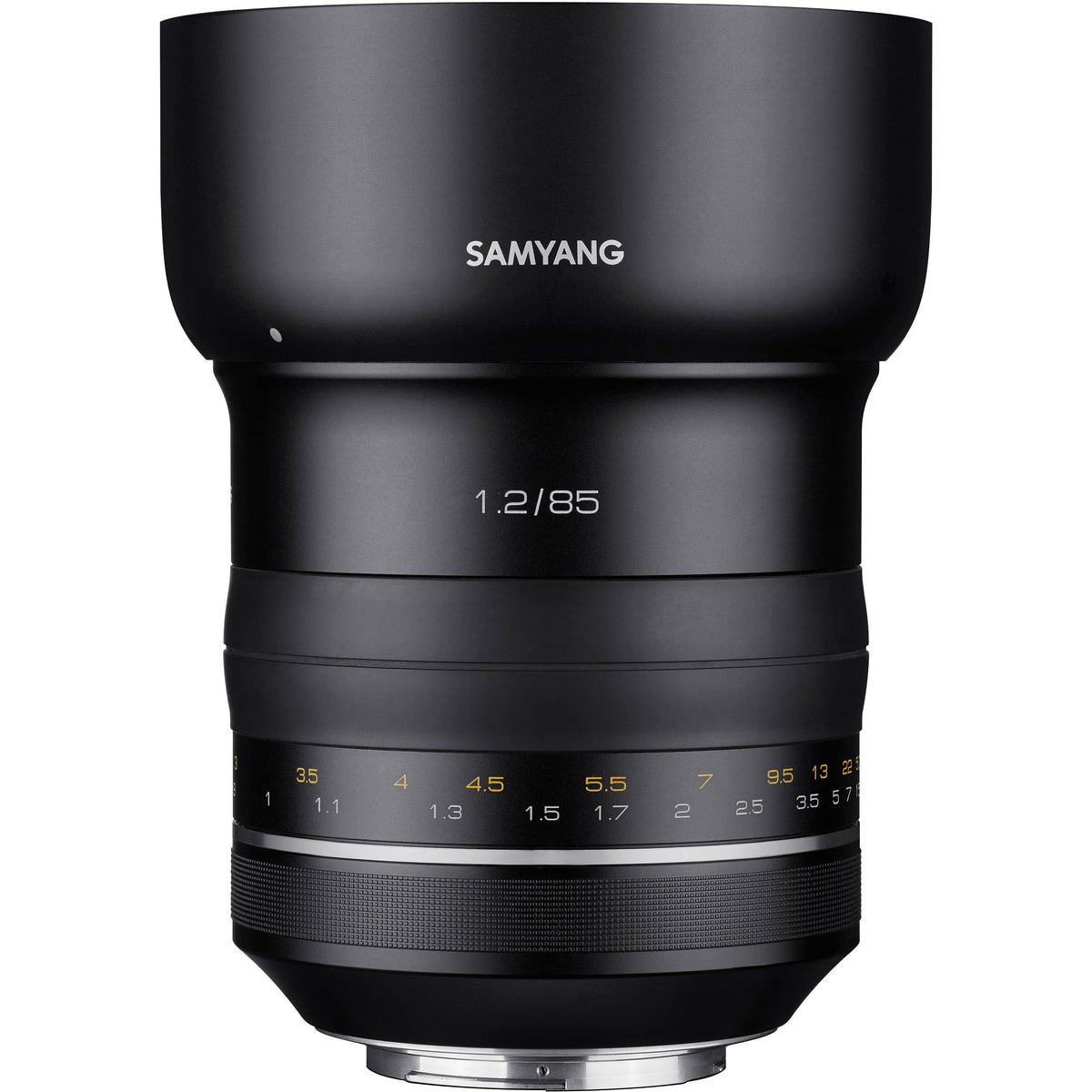 Lente Samyang XP 85mm f/1.2 - vista principal