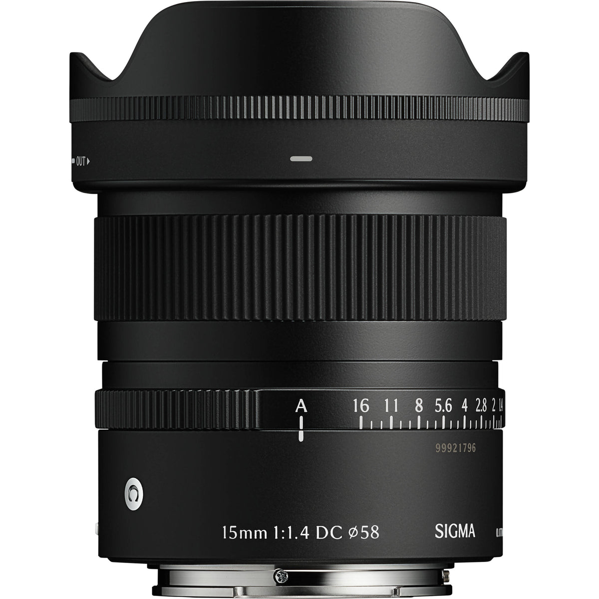 Lente Sigma 15mm f/1.4 DC Contemporary - vista principal