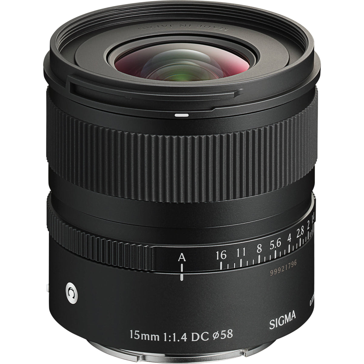 Lente Sigma 15mm f/1.4 DC Contemporary - vista trasera