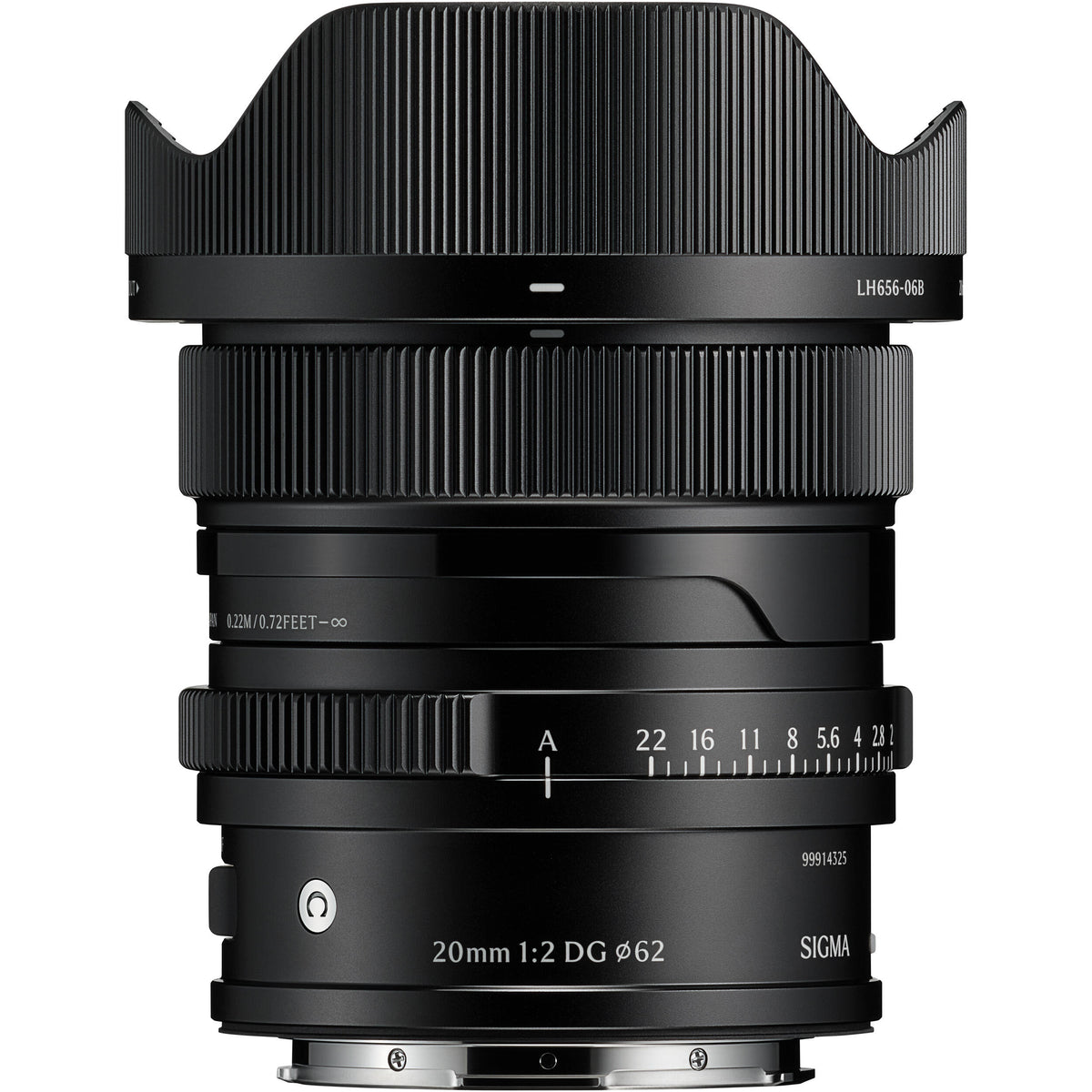 Lente Sigma 20mm f/2 DG Contemporary - vista principal
