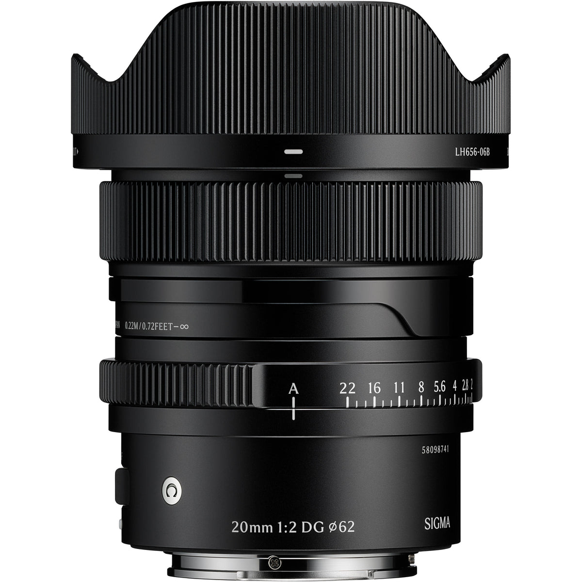 Lente Sigma 20mm f/2 DG Contemporary (Negro) - vista principal