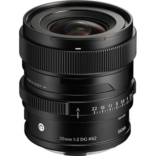 Lente Sigma 20mm f/2 DG Contemporary (Negro) - vista trasera
