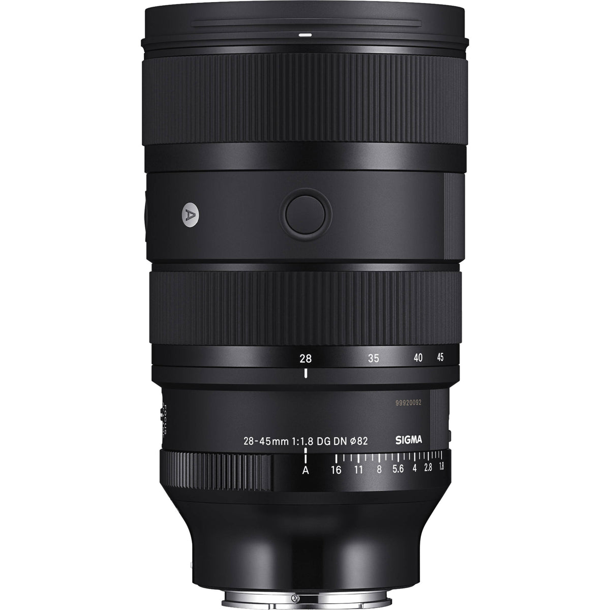 Lente Sigma 28-45mm f/1.8 DG DN Art - vista frontal
