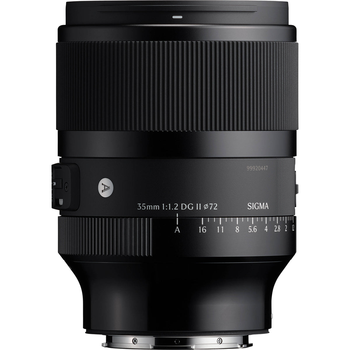 Lente Sigma 35mm f/1.2 DG II Art - vista lateral