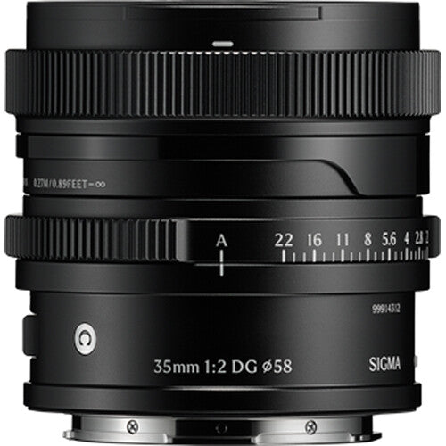 Lente Sigma 35mm f/2 DG DN Contemporary I Series Negro (Montura Sony E)