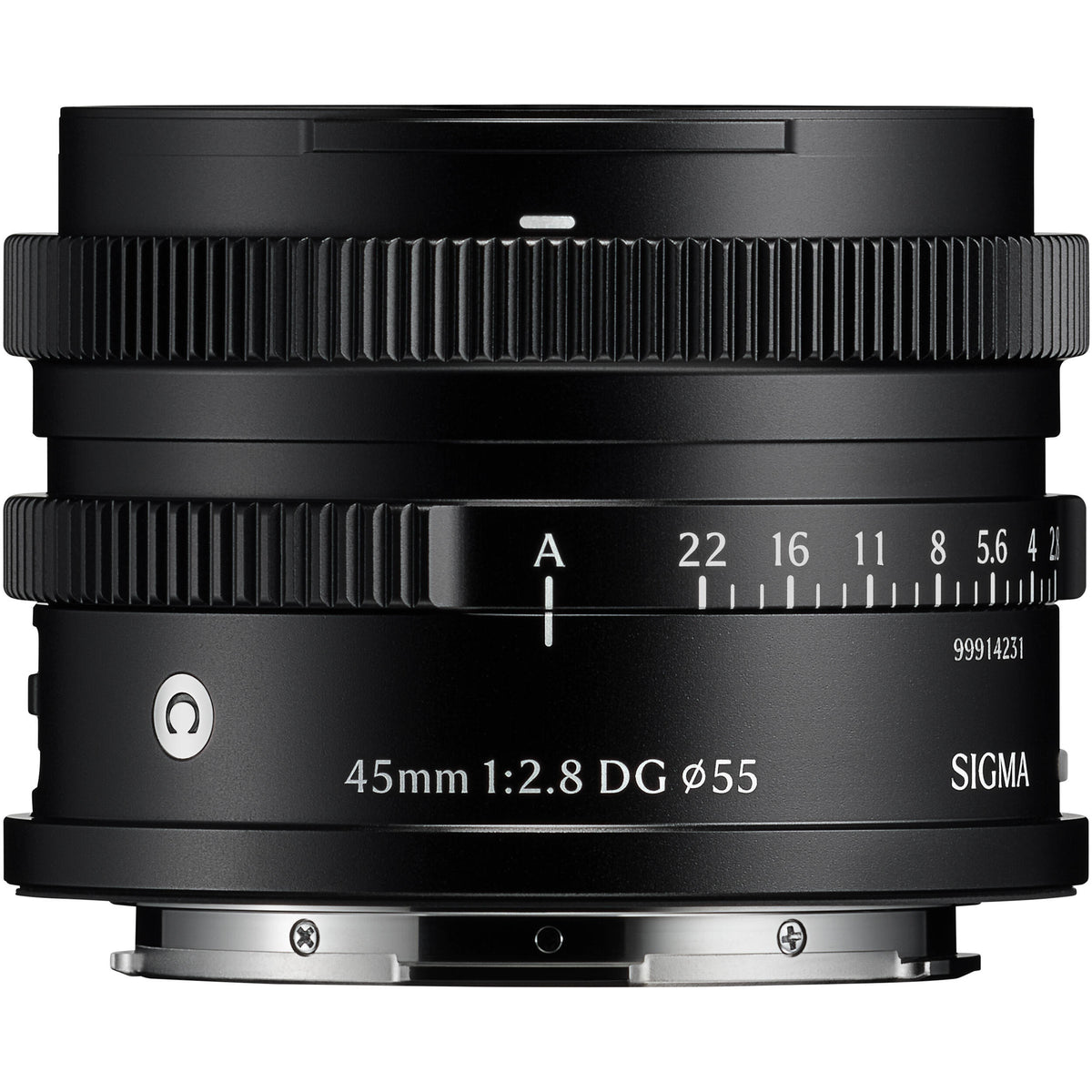 Lente Sigma 45mm f/2.8 DG Contemporary - vista trasera