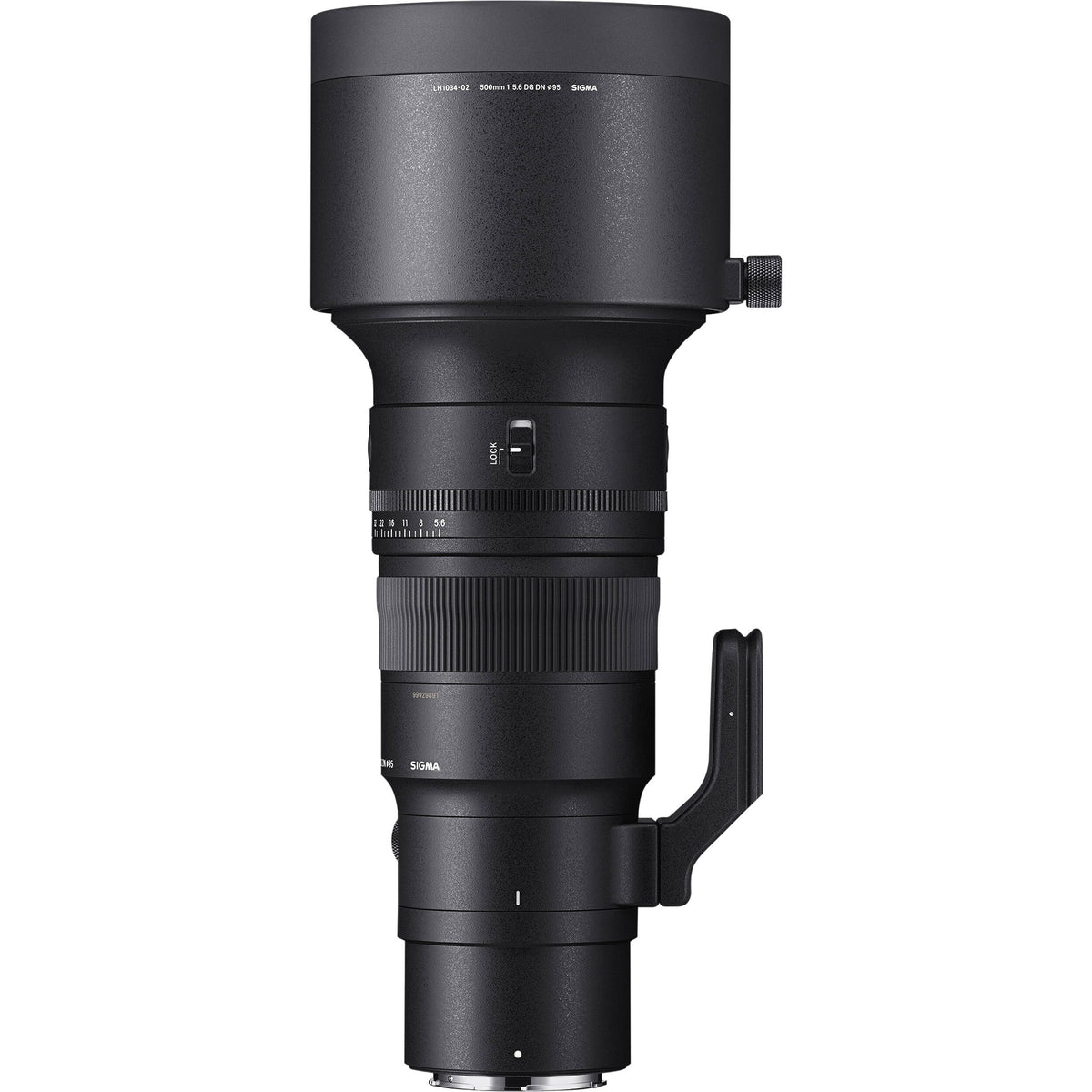Lente Sigma 500mm f/5.6 DG DN OS Sports - vista frontal