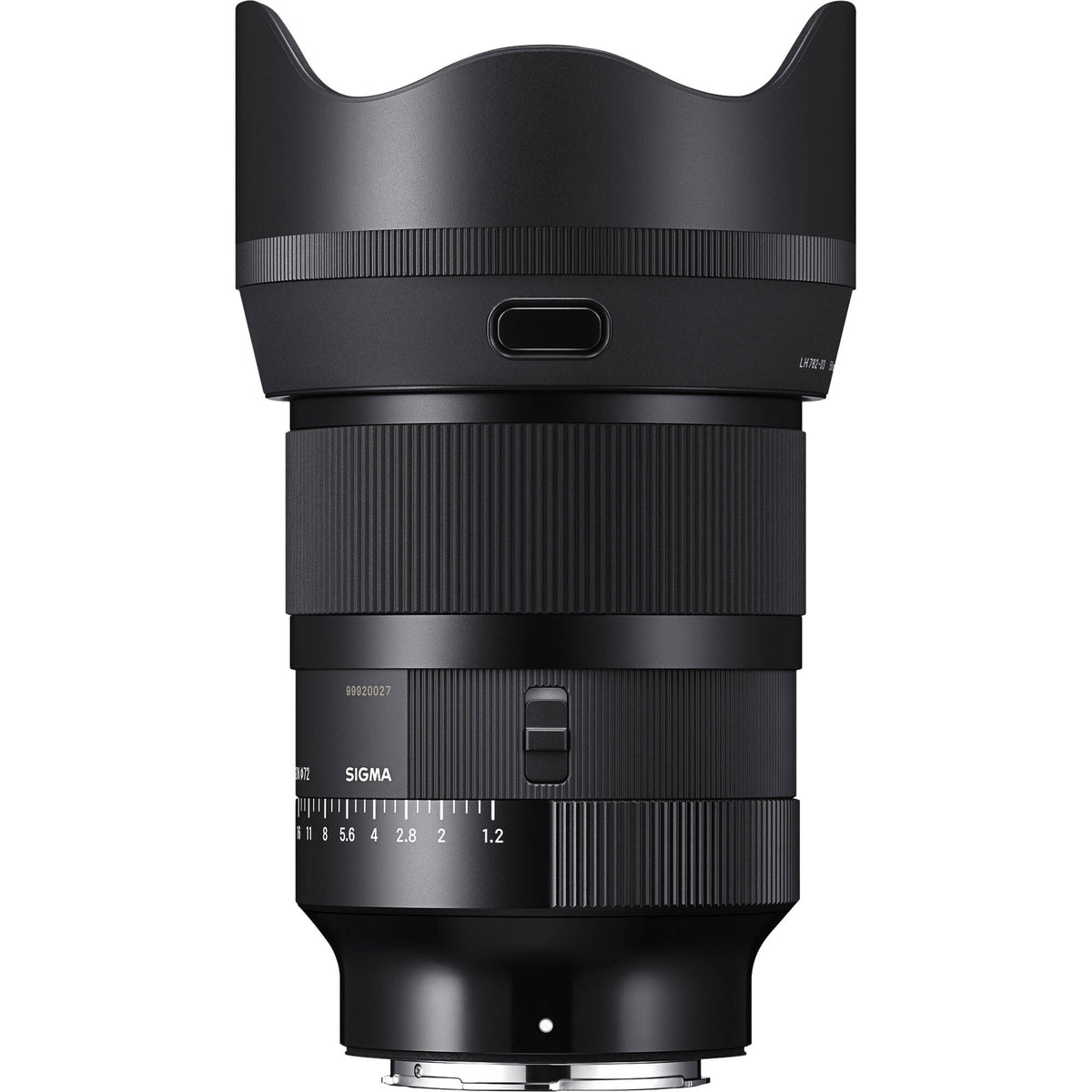 Lente Sigma 50mm f/1.2 DG DN Art - vista lateral