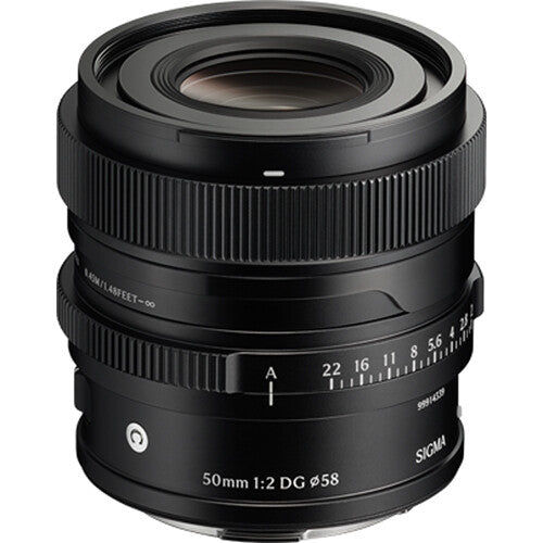 Lente Sigma 50mm f/2 DG Contemporary (Negro) - vista trasera