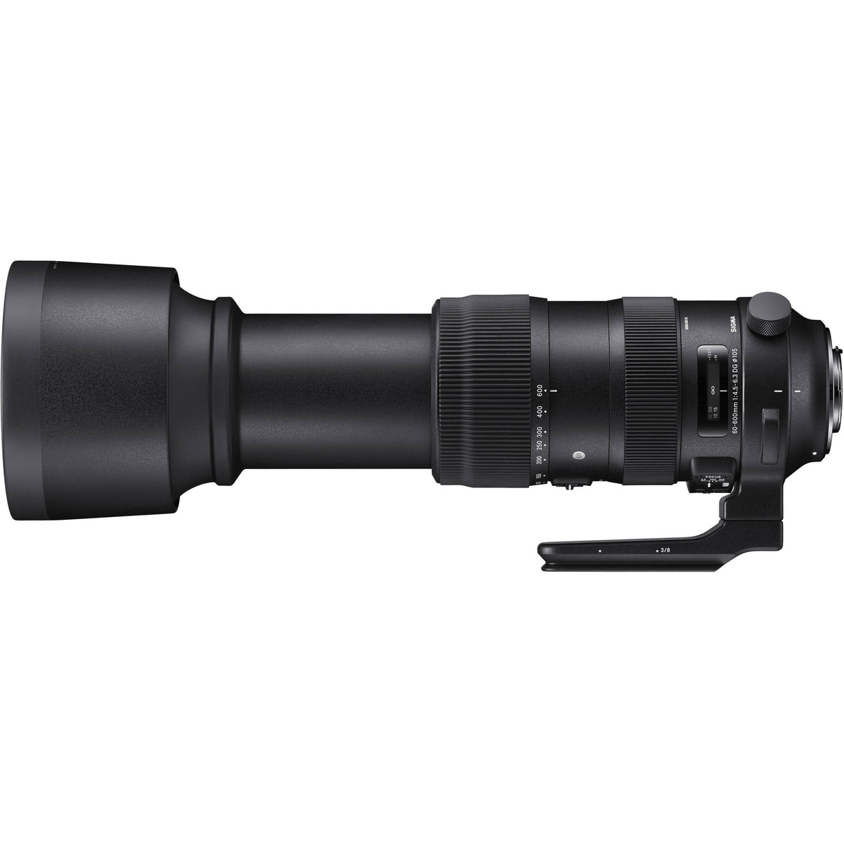 Lente Sigma 60-600mm f/4.5-6.3 DG OS HSM Sports - vista trasera
