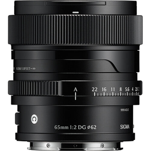Lente Sigma 65mm f/2 DG Contemporary (Negro) - vista frontal