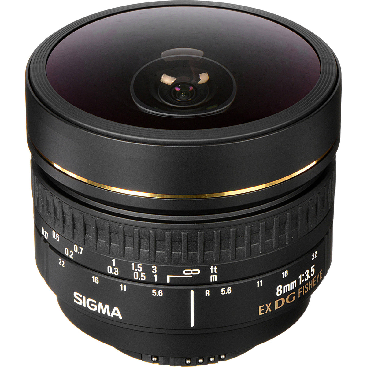 Lente Sigma 8mm f/3.5 EX DG Circular Fisheye - vista principal