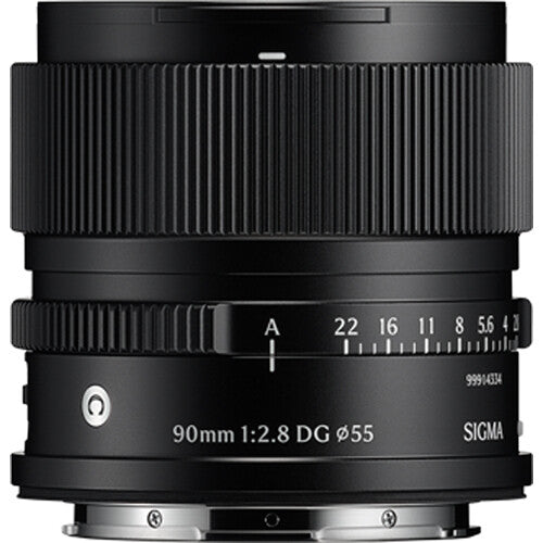 Lente Sigma 90mm f/2.8 DG Contemporary (Negro) - vista frontal