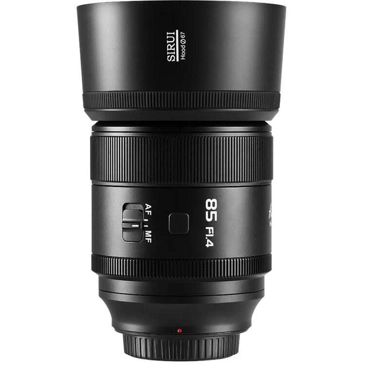 Lente Sirui Aurora 85mm f/1.4 - contenido de la caja