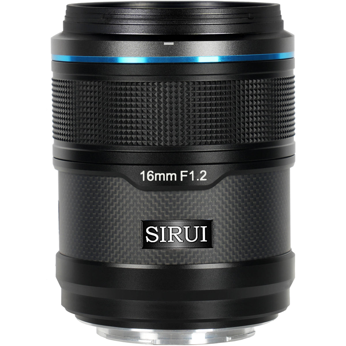 Lente Sirui Sniper 16mm f/1.2 Autofocus (Negro) - vista frontal