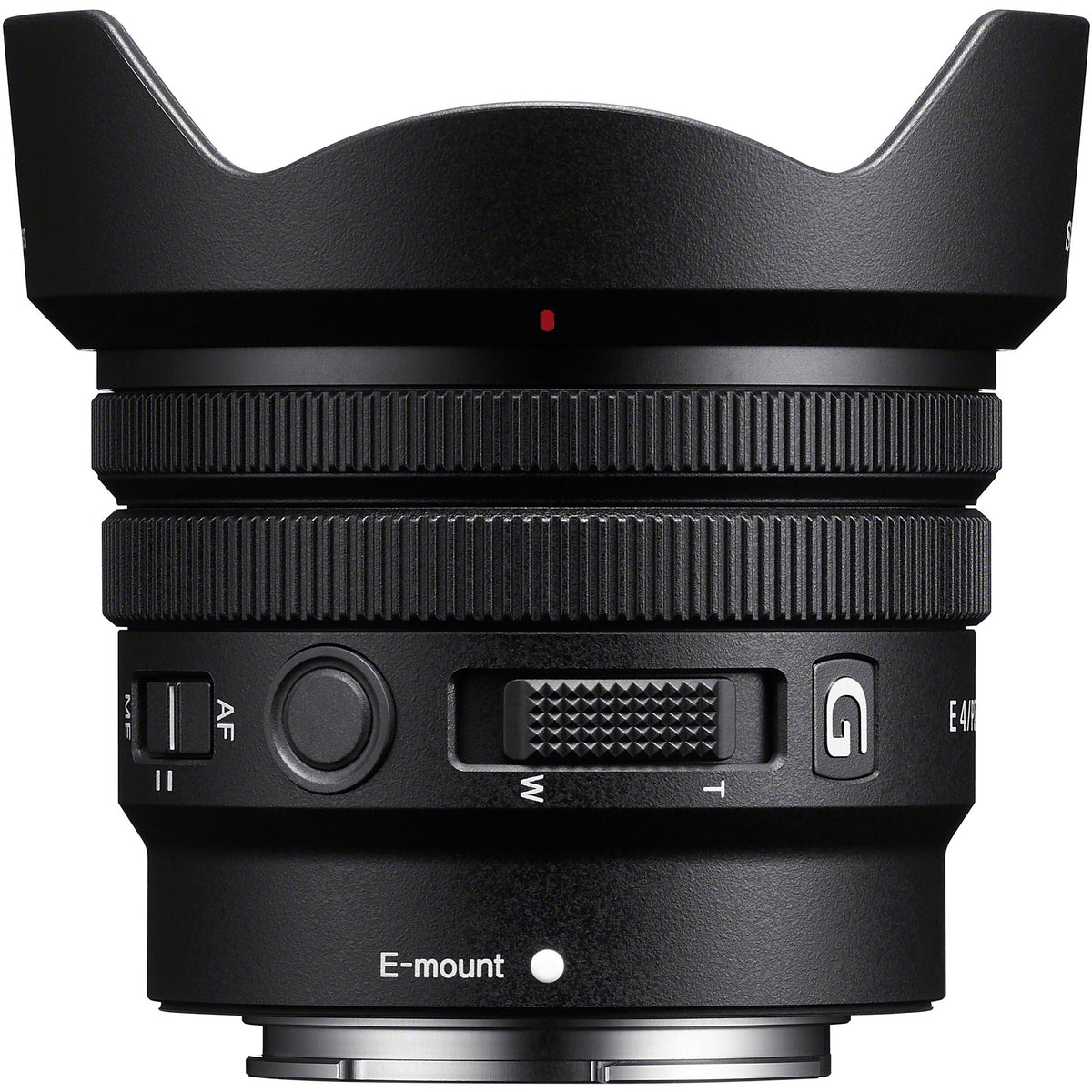 Lente Sony E 10-20mm f/4 PZ G - vista frontal