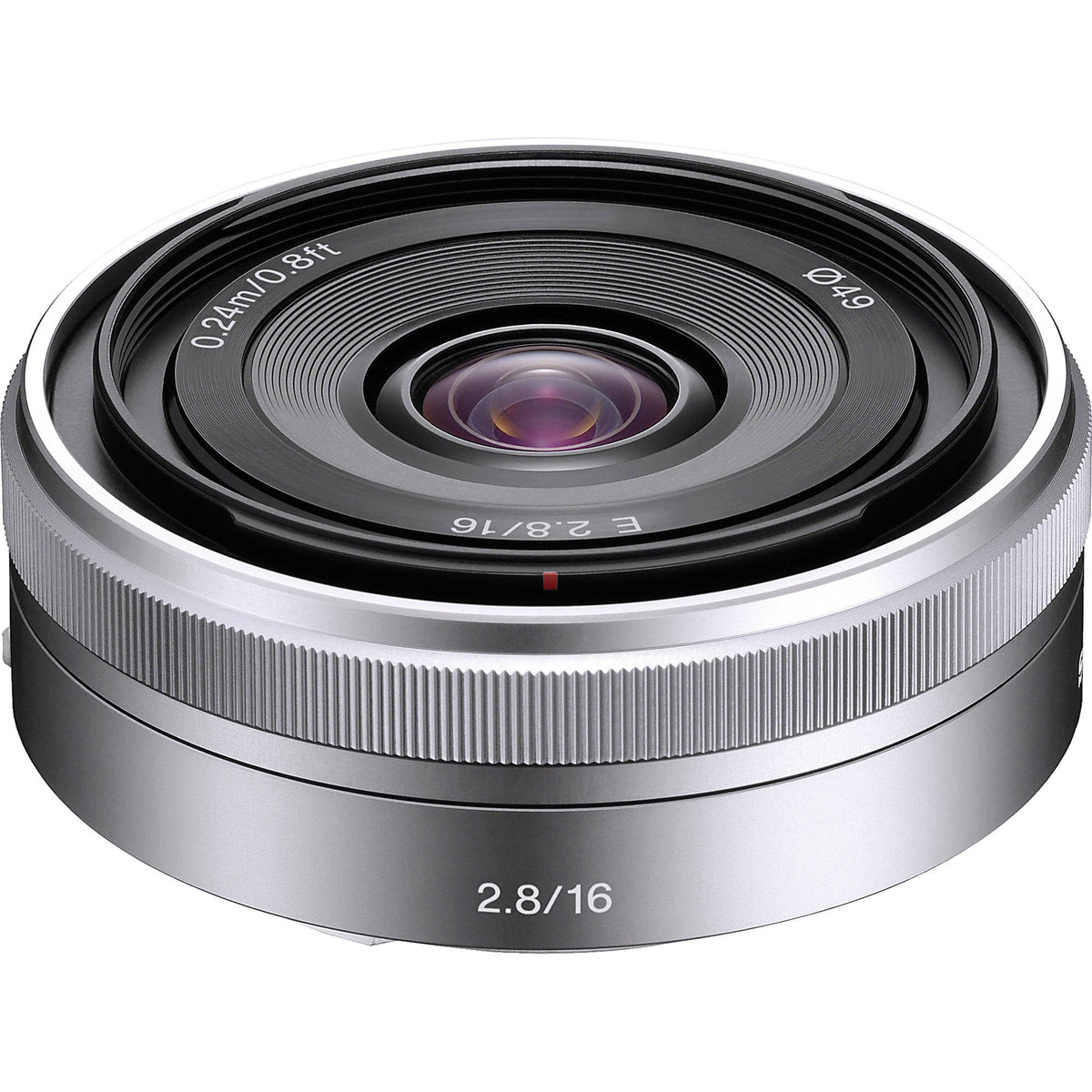 Lente Sony E 16mm f/2.8 - vista principal