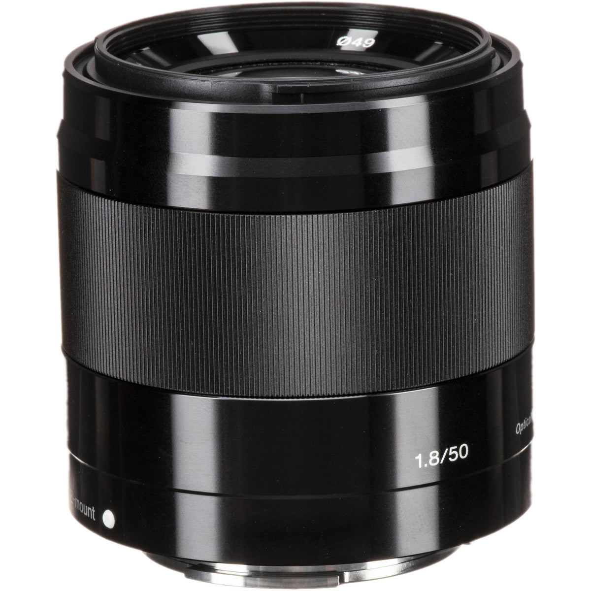 Lente Sony E 50mm f/1.8 OSS (Negro) - vista lateral