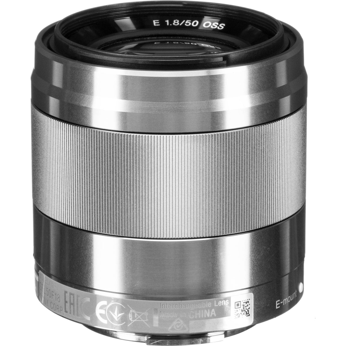 Lente Sony E 50mm f/1.8 OSS (Plateado) - vista trasera