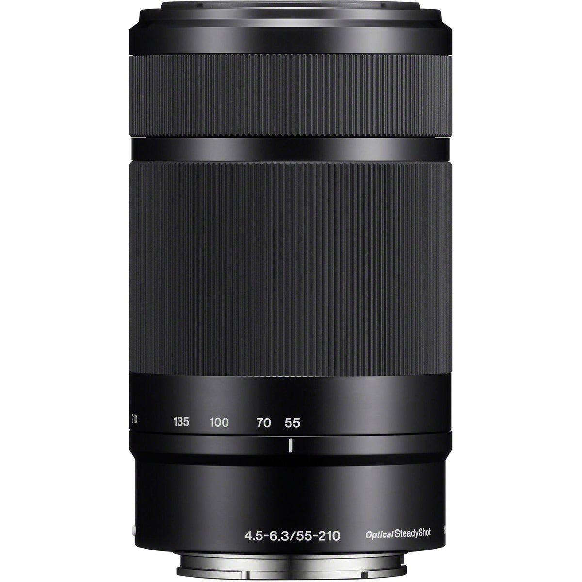 Lente Sony E 55-210mm f/4.5-6.3 OSS (Negro) - vista frontal
