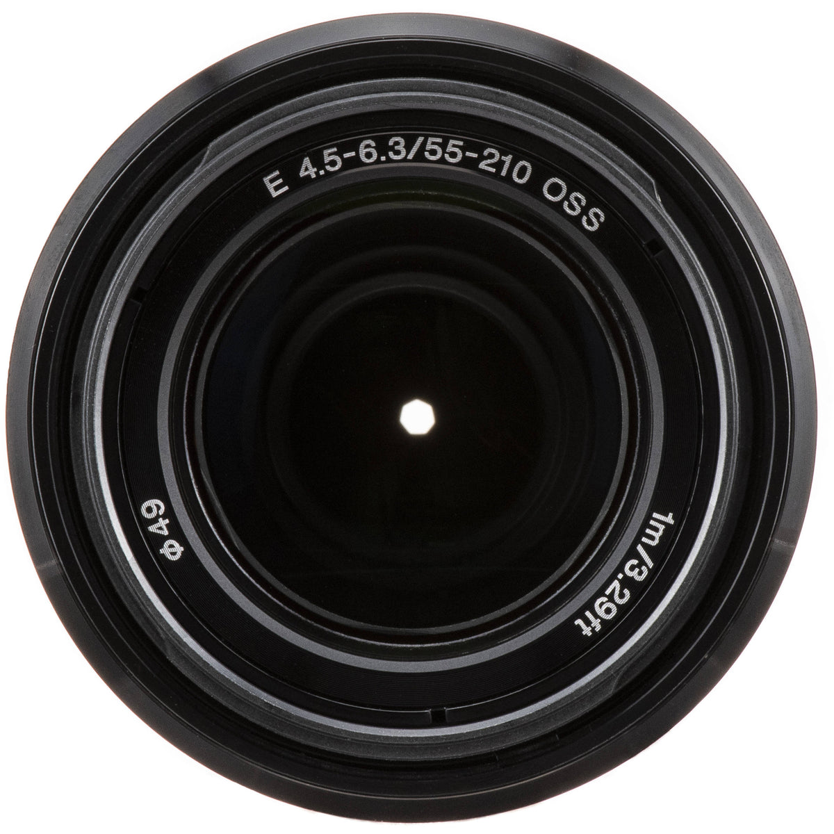 Lente Sony E 55-210mm f/4.5-6.3 OSS (Negro) - contenido de la caja