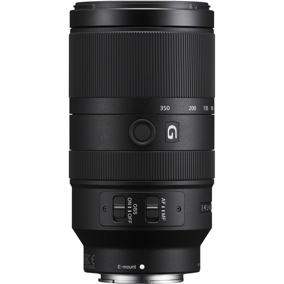Lente Sony E 70-350mm f/4.5-6.3 G OSS - vista frontal