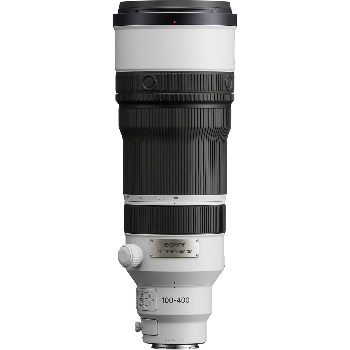 Lente Sony FE 100-400mm f/4.5 GM OSS - vista frontal