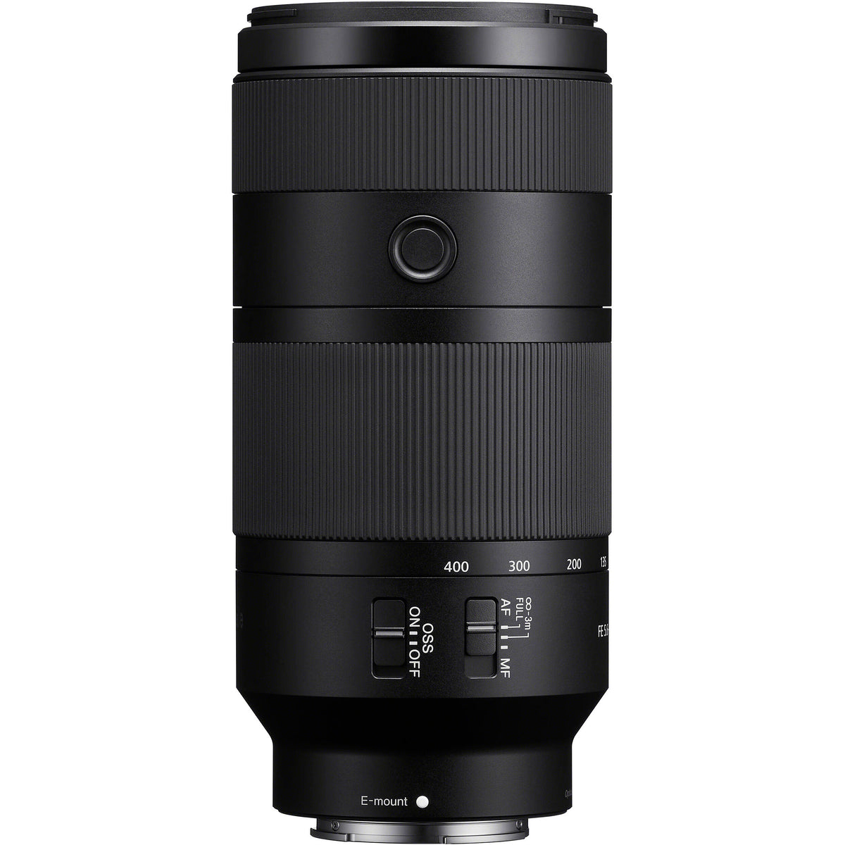 Lente Sony FE 100-400mm f/5.6-8 OSS - vista frontal