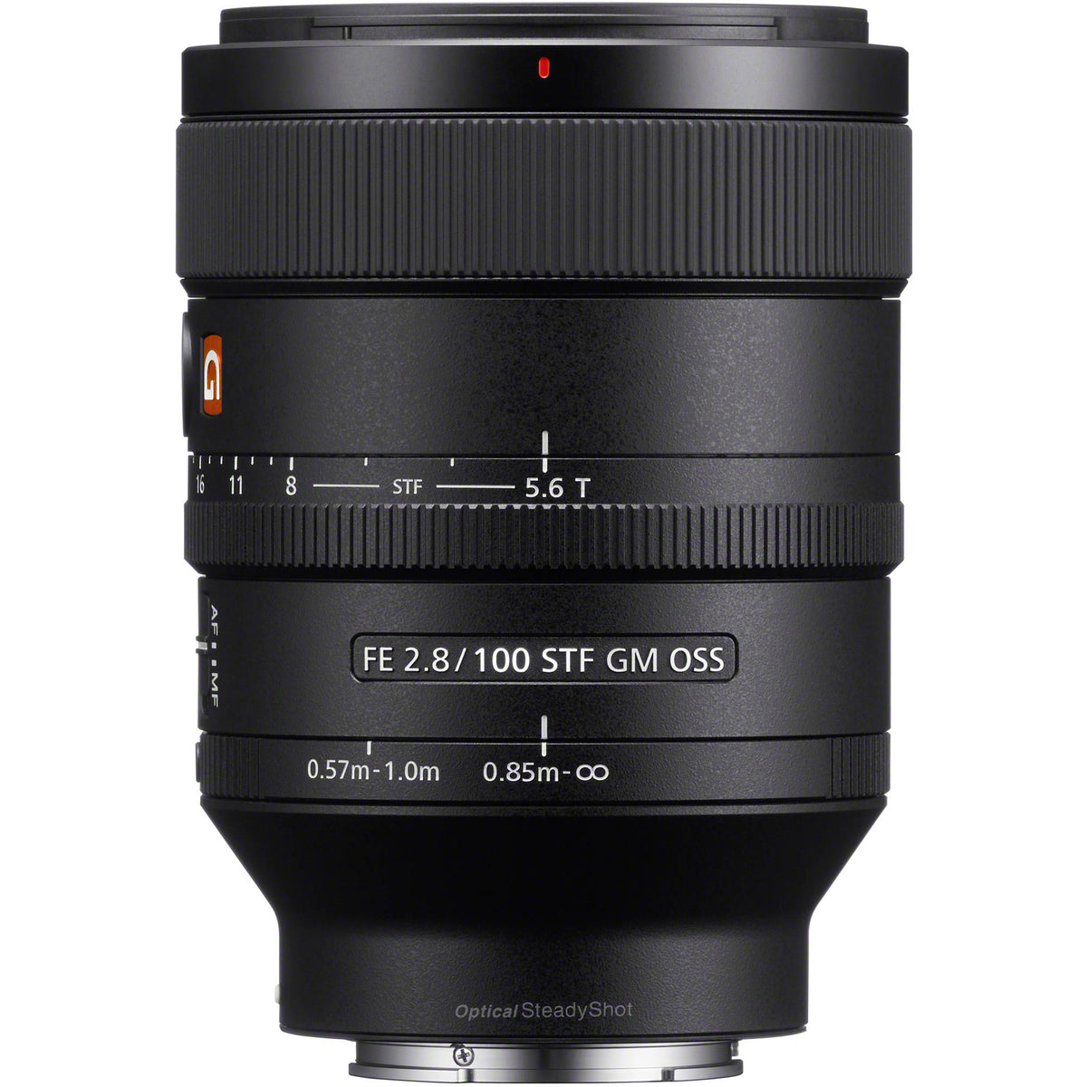 Lente Sony FE 100mm f/2.8 STF GM OSS - vista frontal